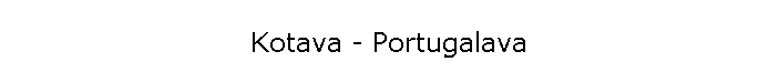 Kotava - Portugalava